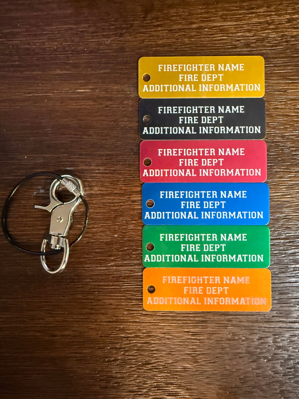Custom Fire Department Accountability Tags!