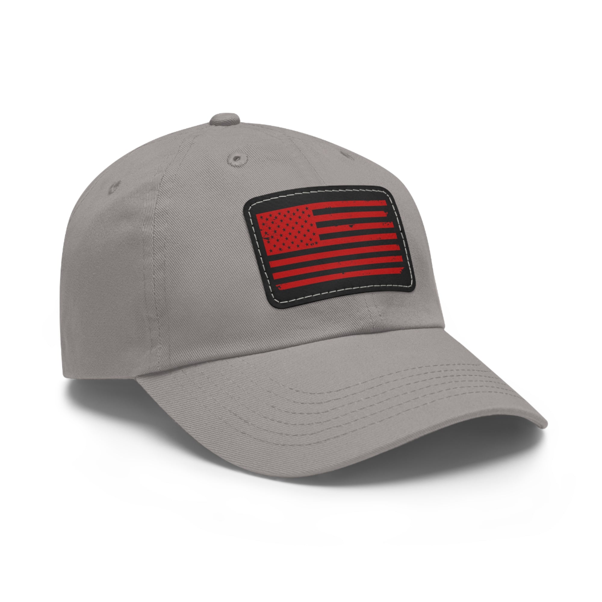 Flag Leather Patch Dad Hat
