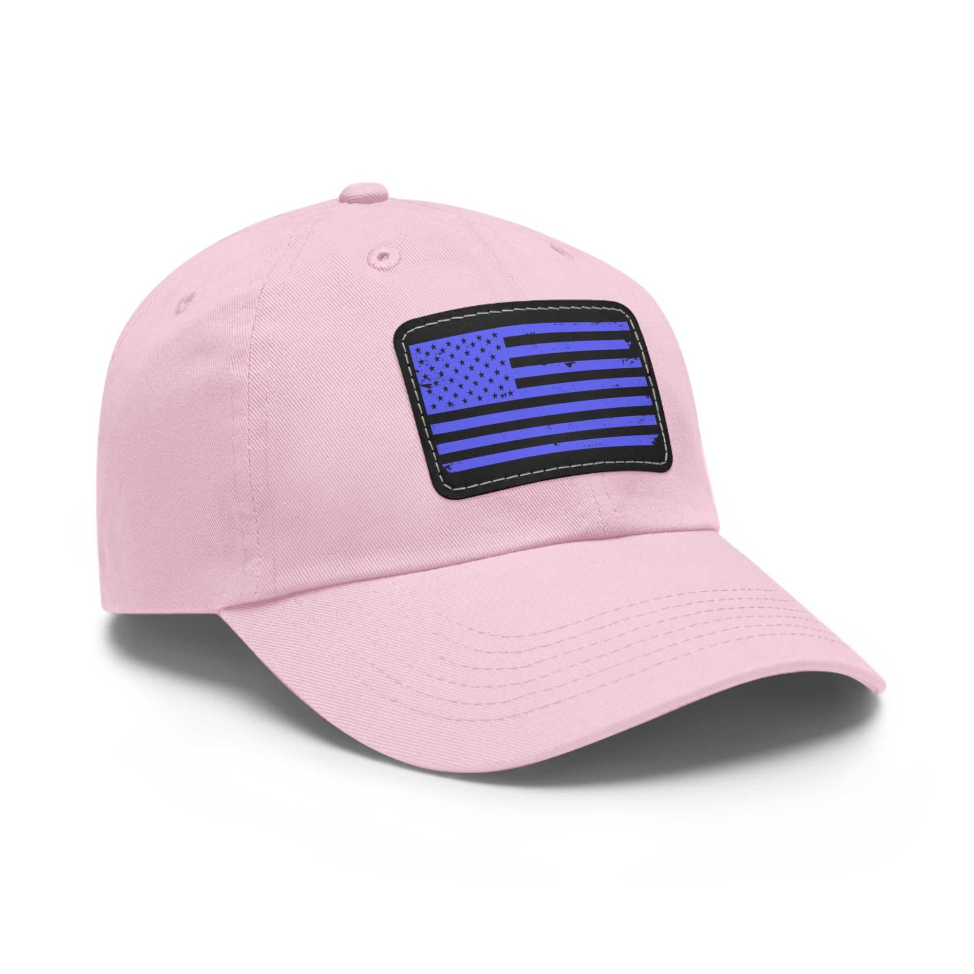 Flag Leather Patch Dad Hat