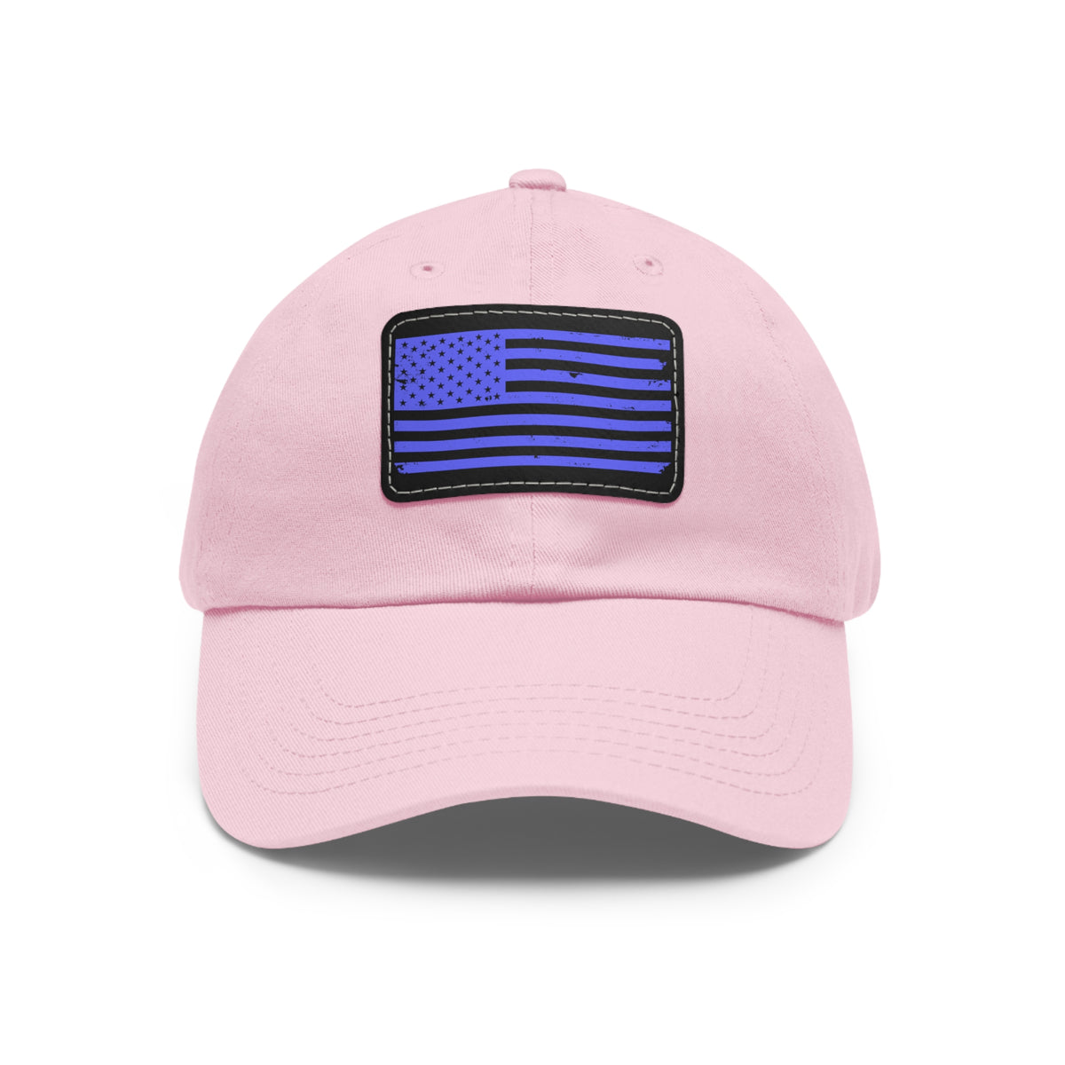 Flag Leather Patch Dad Hat