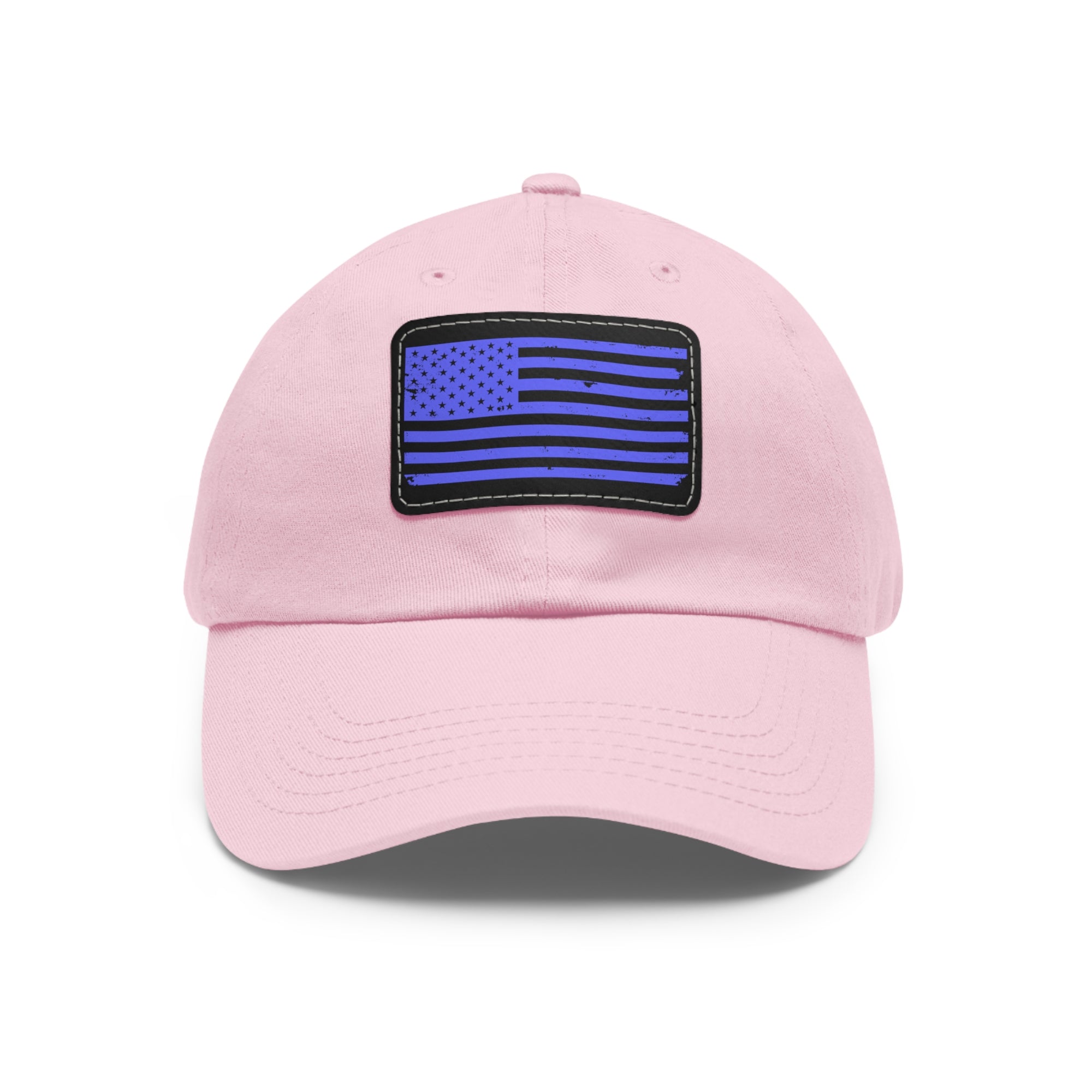 Flag Leather Patch Dad Hat