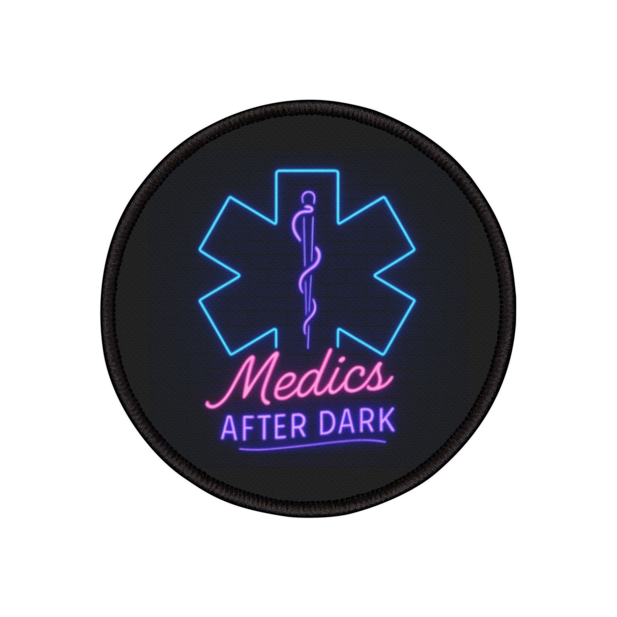 Iron-On Medics After Dark Neon Patch