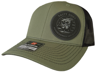 Salty Dogs Leather Patch Trucker Hat