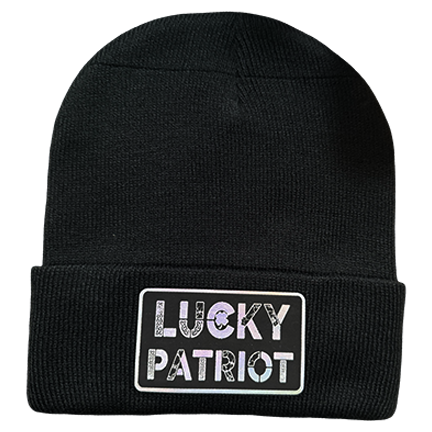 Lucky Patriot DRIDUCK Leather Patch Beanie