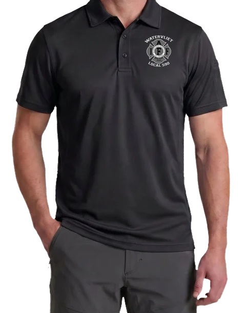 Watervliet Men's TACVASEN Quick Dry Collared Shirt Performance Pique Polo